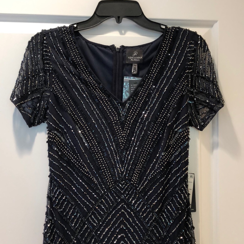 Adrianna Papell navy gown